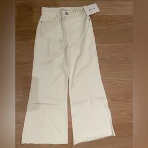 Frame Denim Women's Wide Leg Cream Jeans